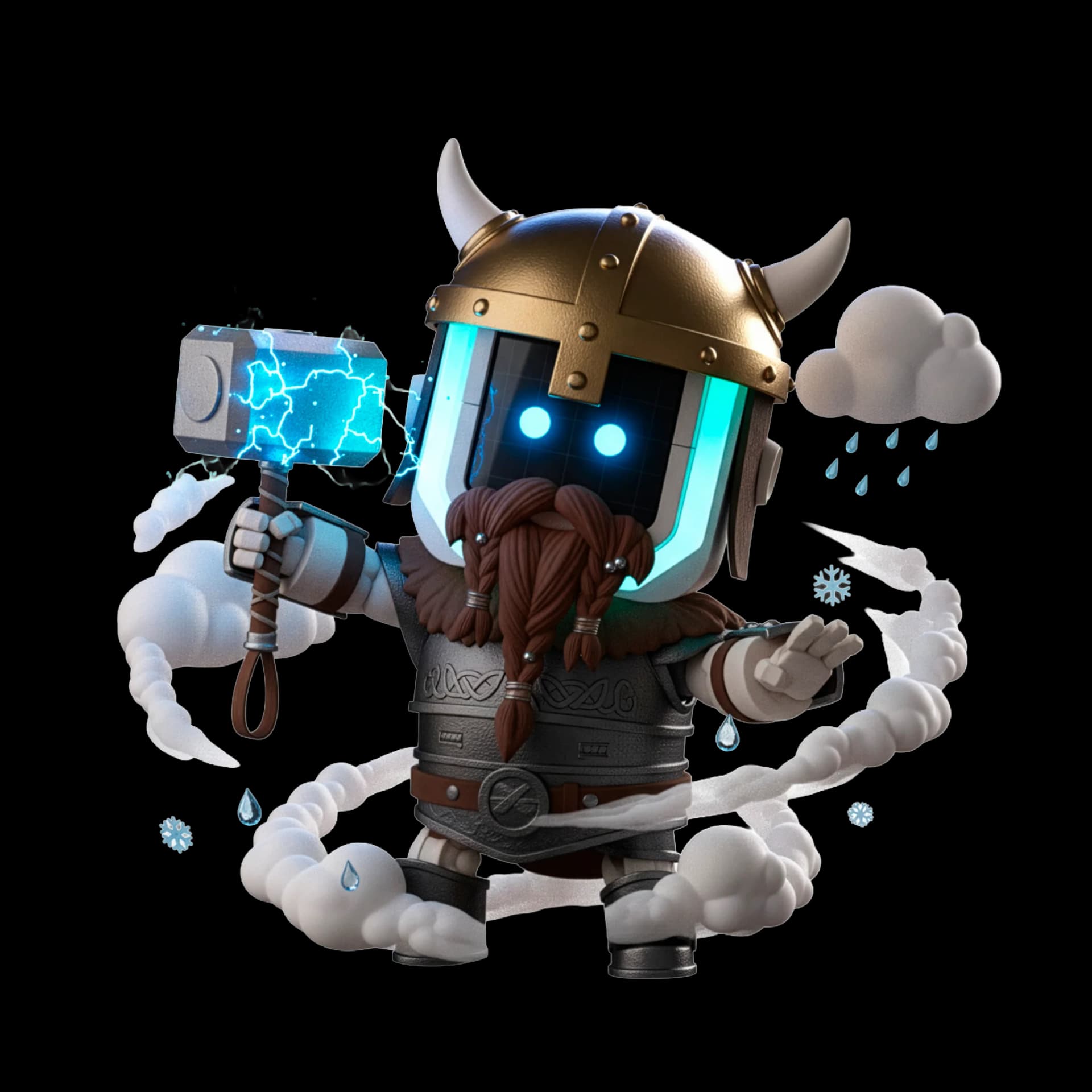 Thor - El Dios del Trueno, agente meteorológico de OdinAI. Predice el clima con precisión, envía alertas de condiciones adversas y ajusta tu agenda según el tiempo